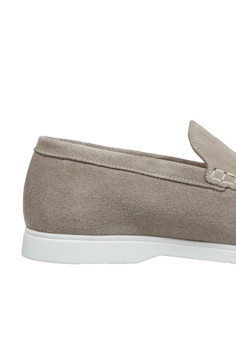 Licht taupe suède Ascona loafer