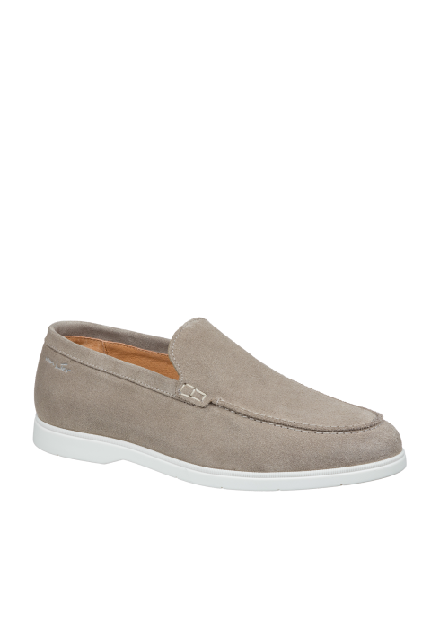 Licht taupe suède Ascona loafer
