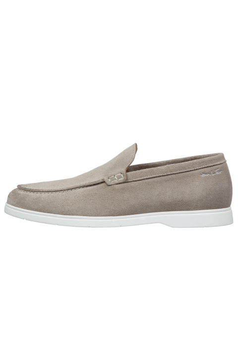 Licht taupe suède Ascona loafer