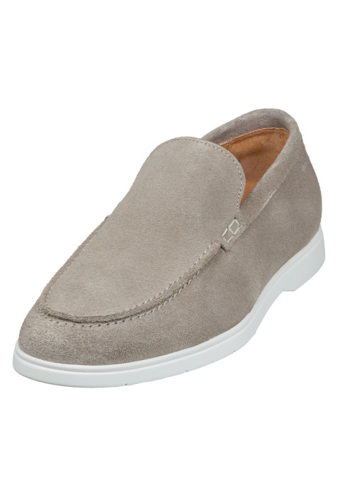 Licht taupe suède Ascona loafer