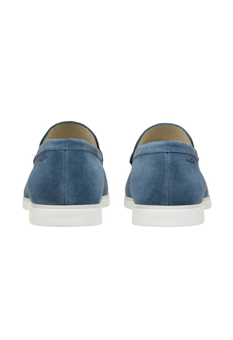 Blauw suède Ascona loafer