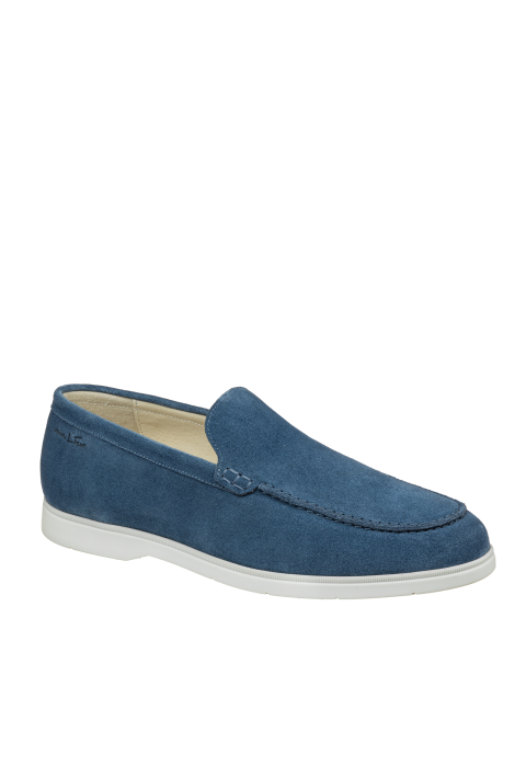 Blauw suède Ascona loafer