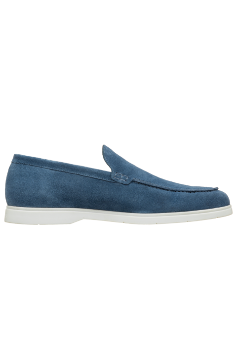 Blauw suède Ascona loafer