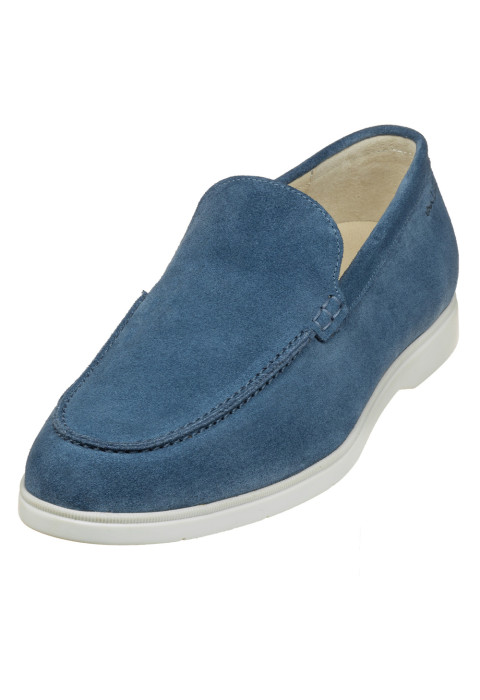 Blauw suède Ascona loafer