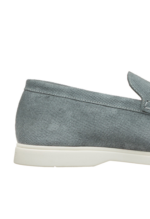 Grijs blauw suède Ascona loafer