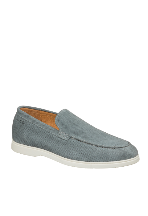 Grijs blauw suède Ascona loafer