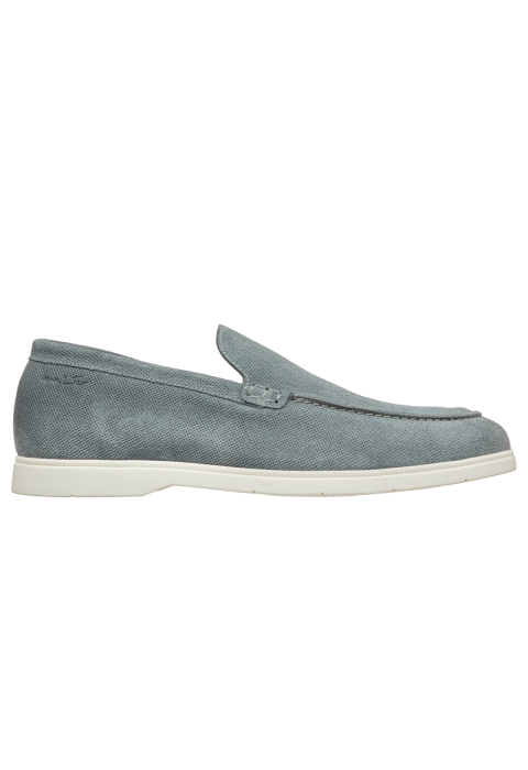 Grijs blauw suède Ascona loafer