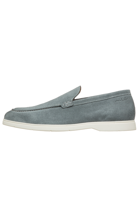 Grijs blauw suède Ascona loafer