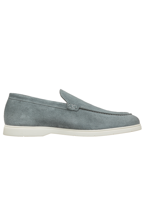 Grijs blauw suède Ascona loafer