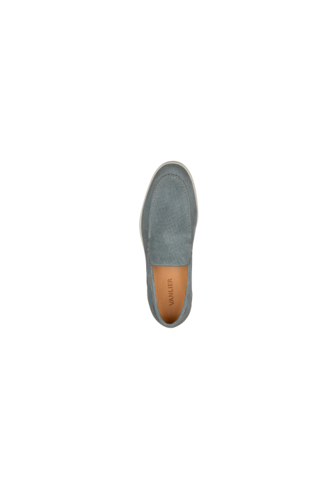 Grijs blauw suède Ascona loafer