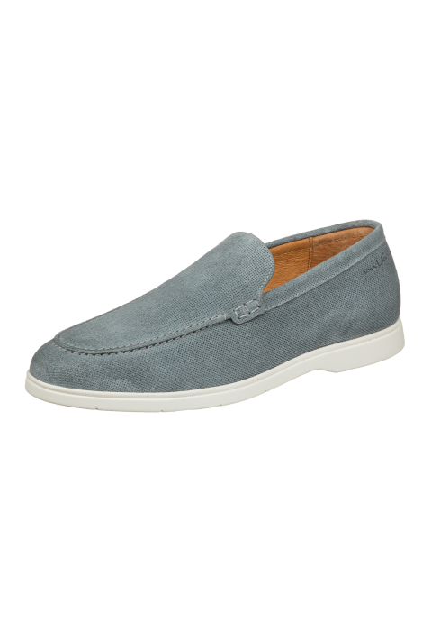 Grijs blauw suède Ascona loafer