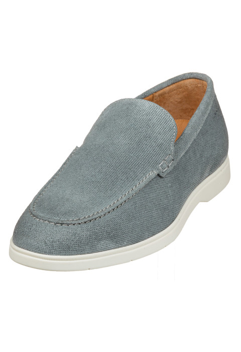 Grijs blauw suède Ascona loafer