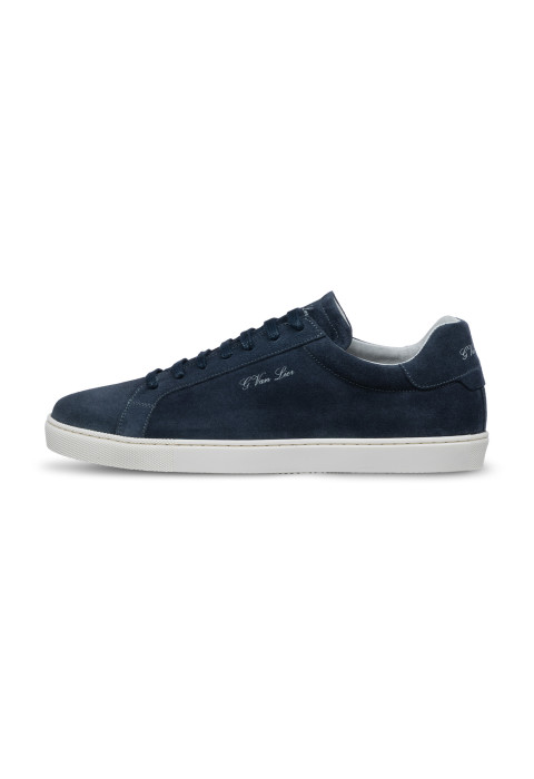 Navy blauw suède Napoli sneaker