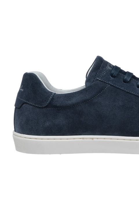 Navy blauw suède Napoli sneaker
