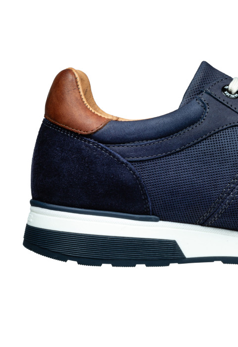 Navy blauw nubuck Positano sneaker