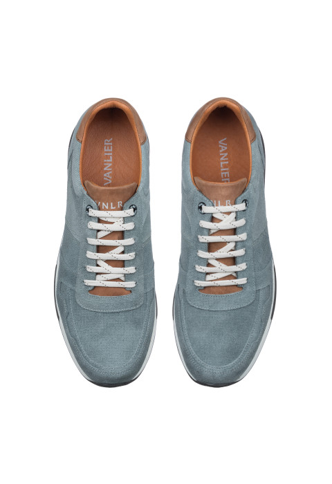 Grijs blauw suède Positano sneaker