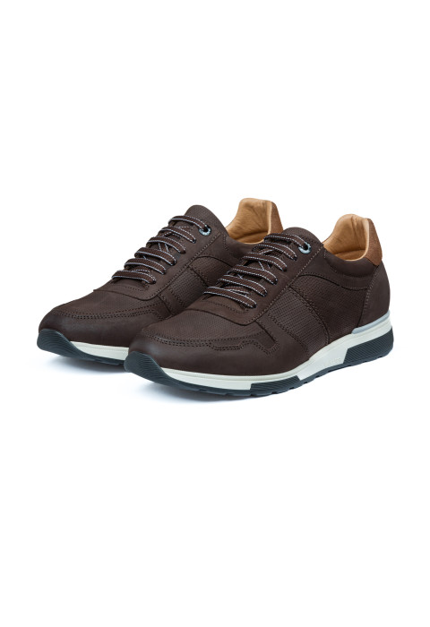 Testa di Moro bruin combi Positano sneaker