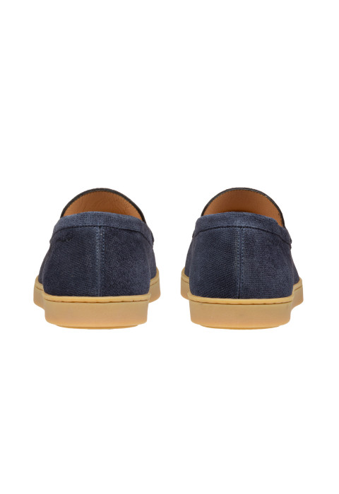 Navy suède Lugano loafer