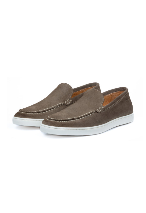 Taupe suède Lugano loafer