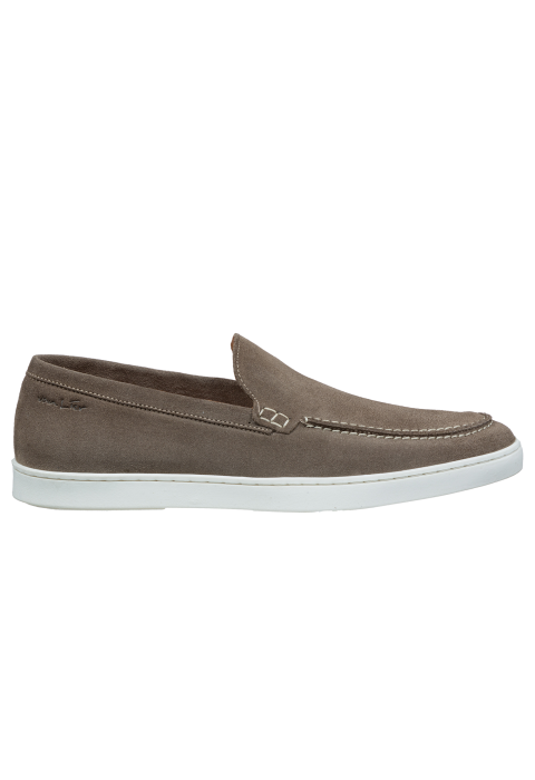 Taupe suède Lugano loafer