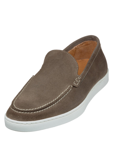 Taupe suède Lugano loafer
