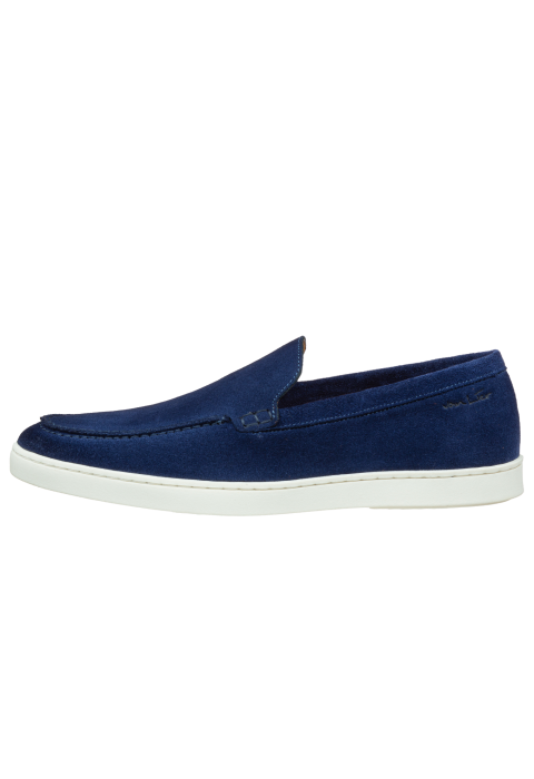 Blauw suède Lugano loafer