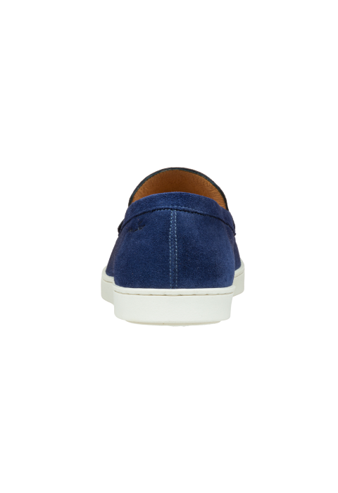 Blauw suède Lugano loafer