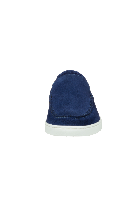 Blauw suède Lugano loafer