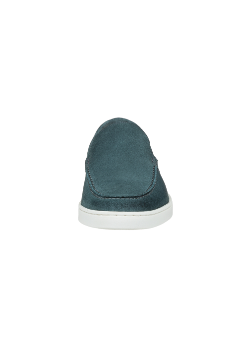 Petrol blauw suède Lugano loafer