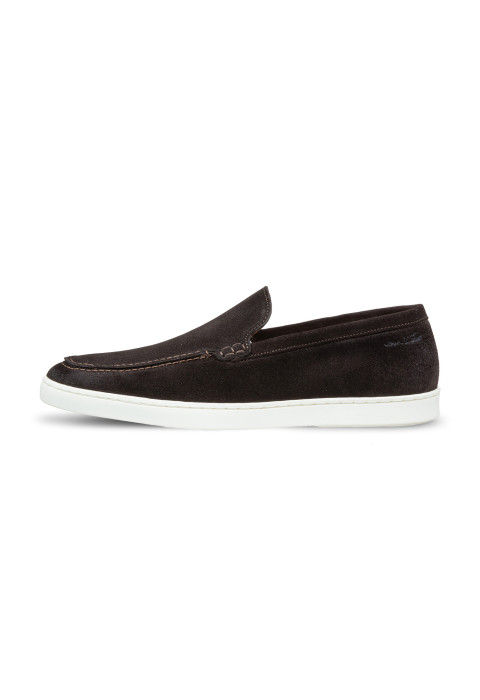 Testa di Moro bruin suède Lugano loafer