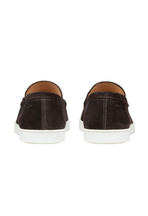 Testa di Moro bruin suède Lugano loafer