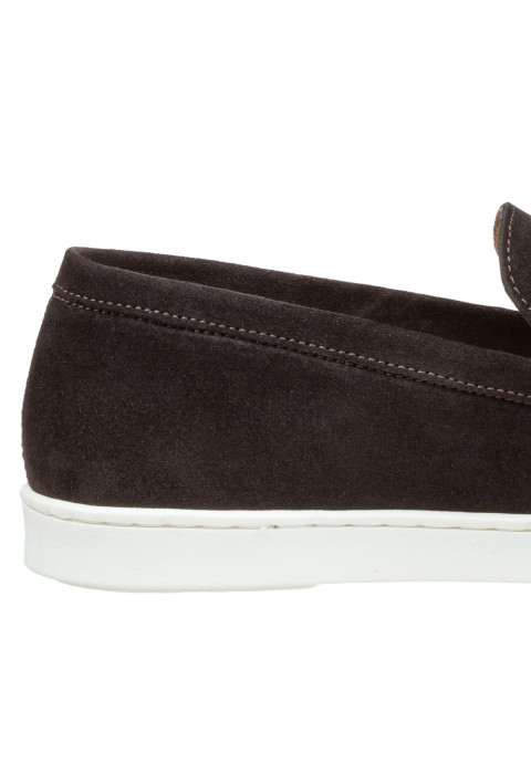 Testa di Moro bruin suède Lugano loafer