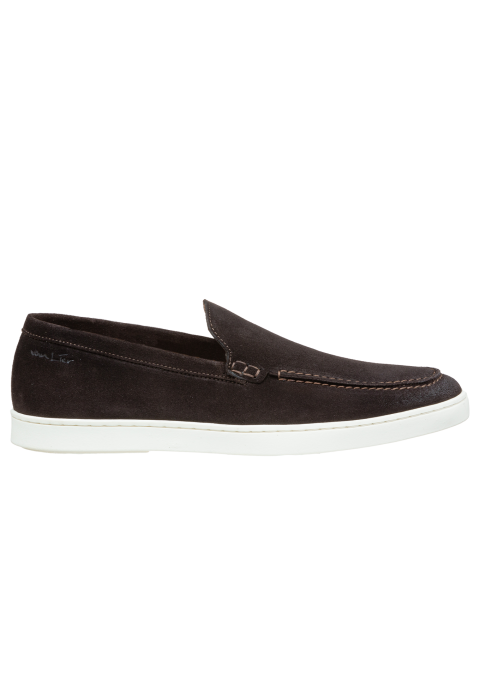 Testa di Moro bruin suède Lugano loafer