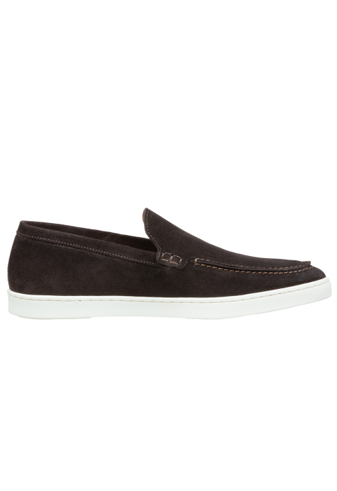 Testa di Moro bruin suède Lugano loafer