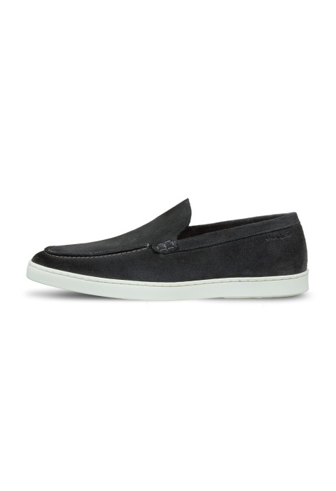 Licht grijs suède Lugano loafer