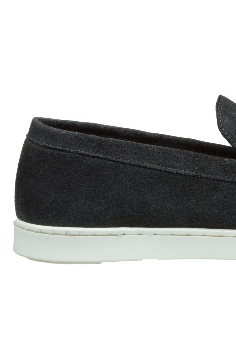 Licht grijs suède Lugano loafer
