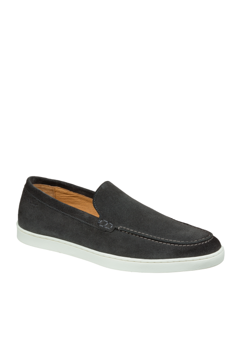 Licht grijs suède Lugano loafer