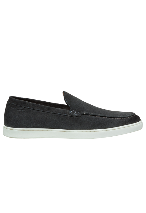 Licht grijs suède Lugano loafer
