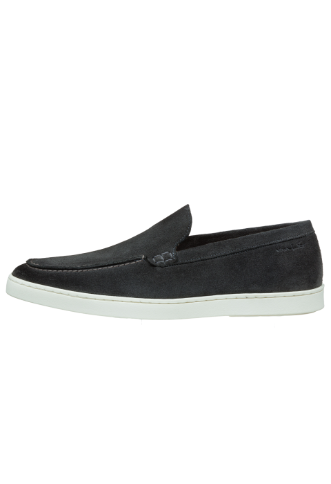 Licht grijs suède Lugano loafer