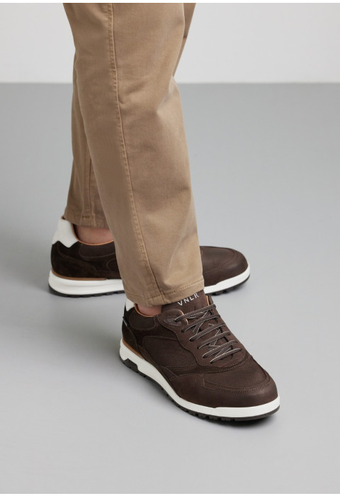 Testa di moro bruin nubuck Ravello sneaker