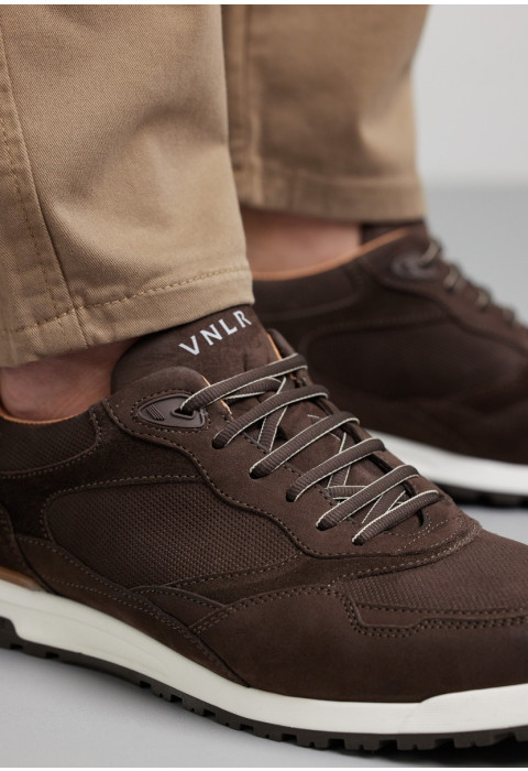 Testa di moro bruin nubuck Ravello sneaker