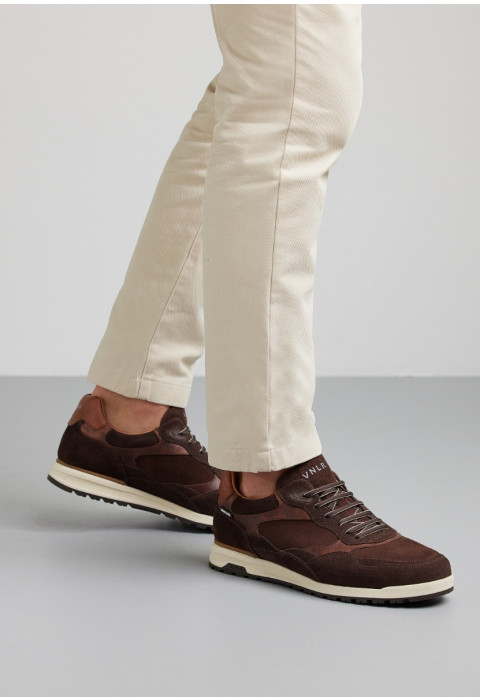 Testa di Moro bruin suède Ravello sneaker