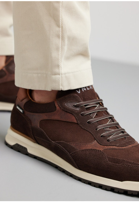 Testa di Moro bruin suède Ravello sneaker
