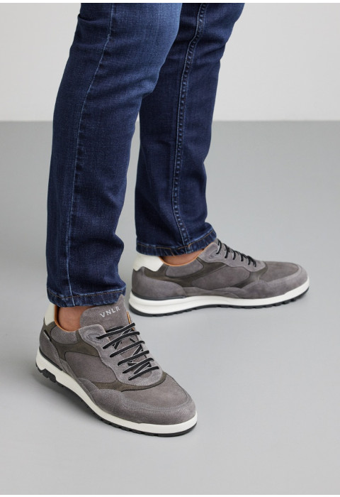 Antraciet grijs suède Ravello sneaker