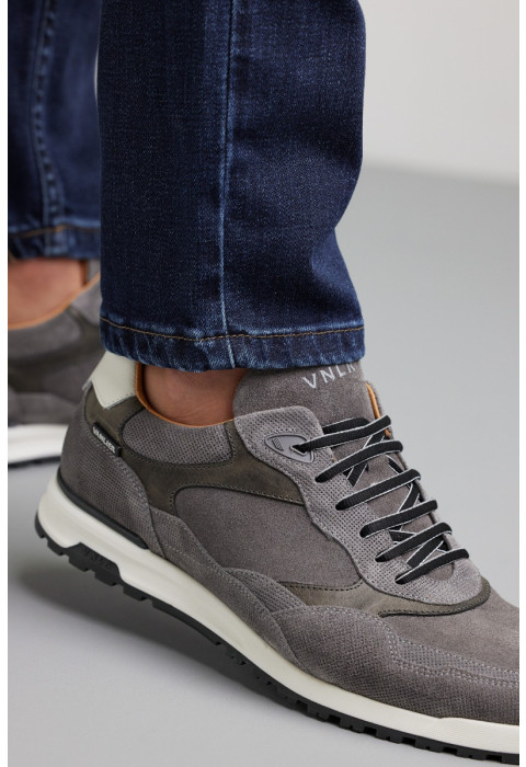 Antraciet grijs suède Ravello sneaker