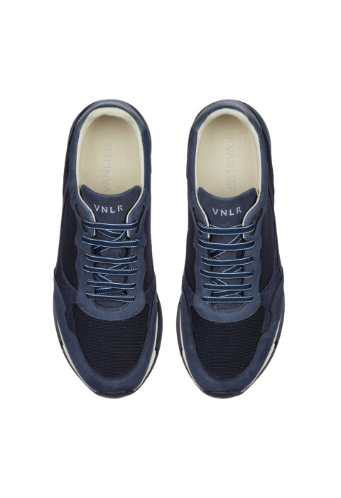 Navy blauw combi Romeo sneaker