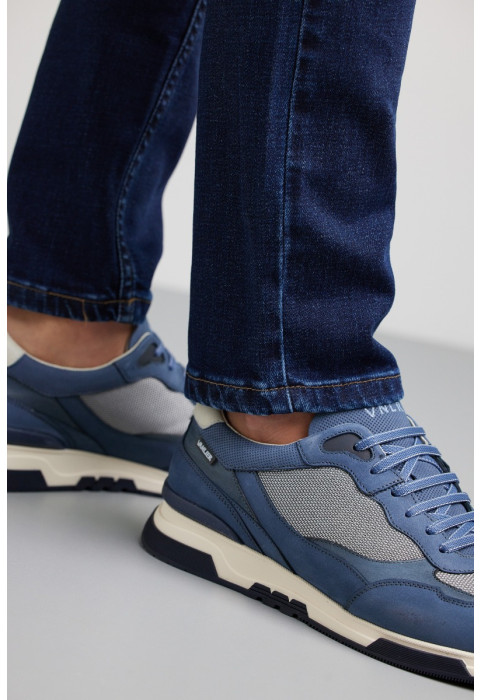 Blauw combi Romeo sneaker