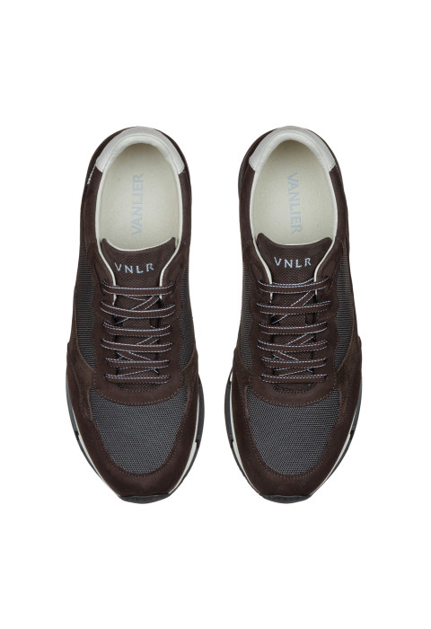 Testa di Moro bruin combi Romeo sneaker