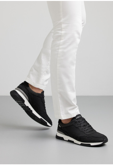 Zwart combi Romeo sneaker