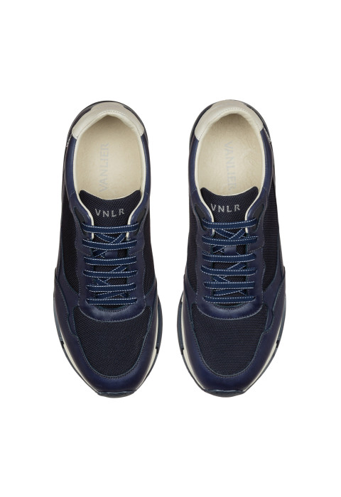 Navy blauw combi Romeo sneaker